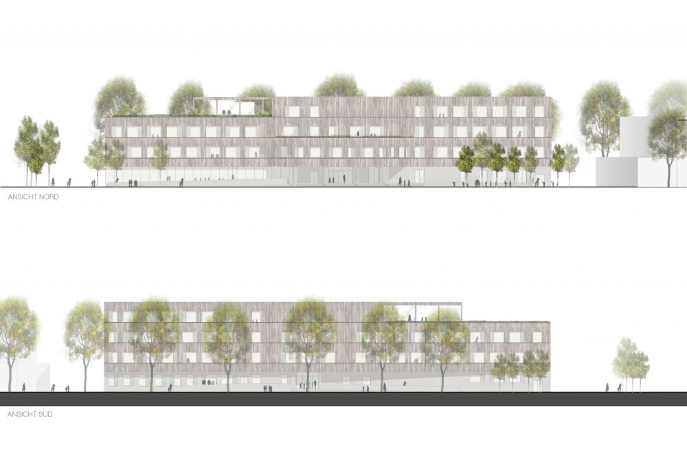 New construction of a school complex, Echternach (L)