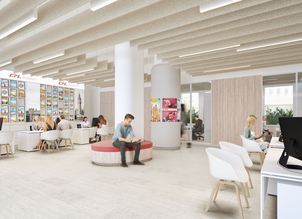 The renovation of the travel agency CFL Evasion has begun, Luxembourg (LUX)