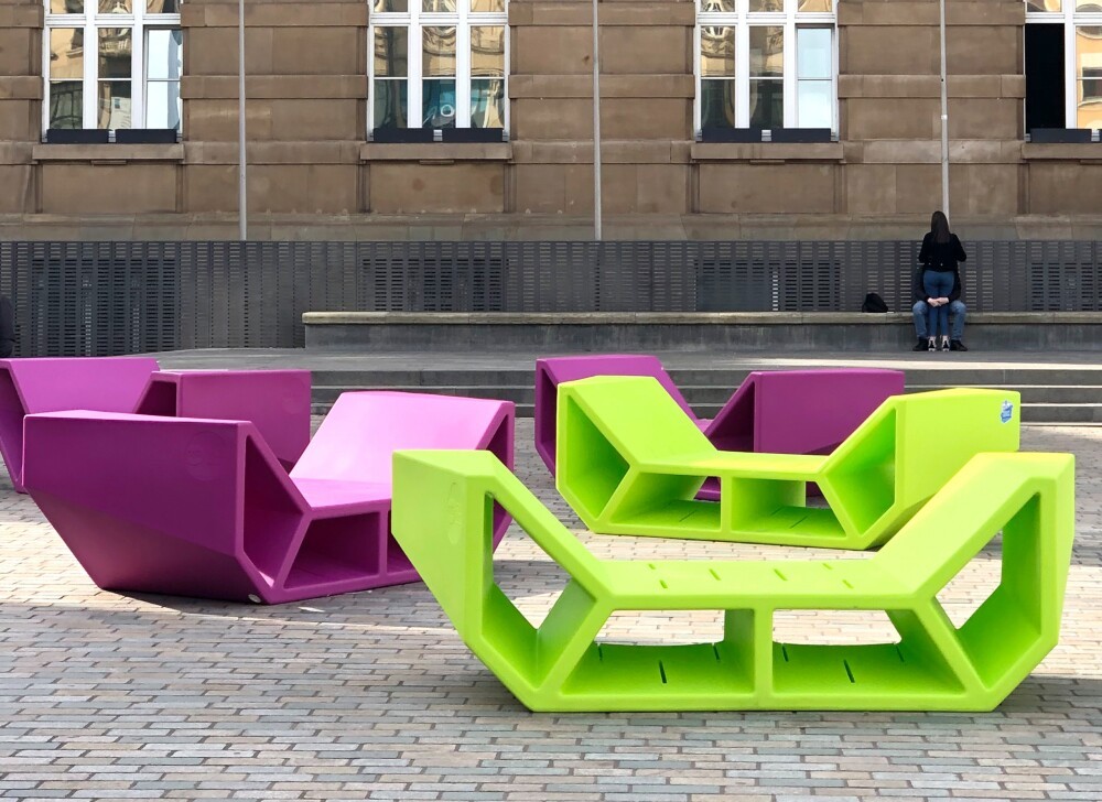 The city of Esch is ready for the sunny summer days: official inauguration of Enzo and Twins seating furniture