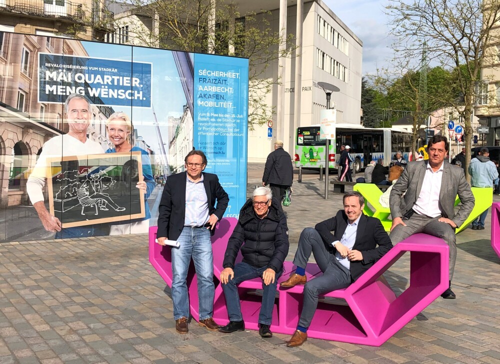 The city of Esch is ready for the sunny summer days: official inauguration of Enzo and Twins seating furniture