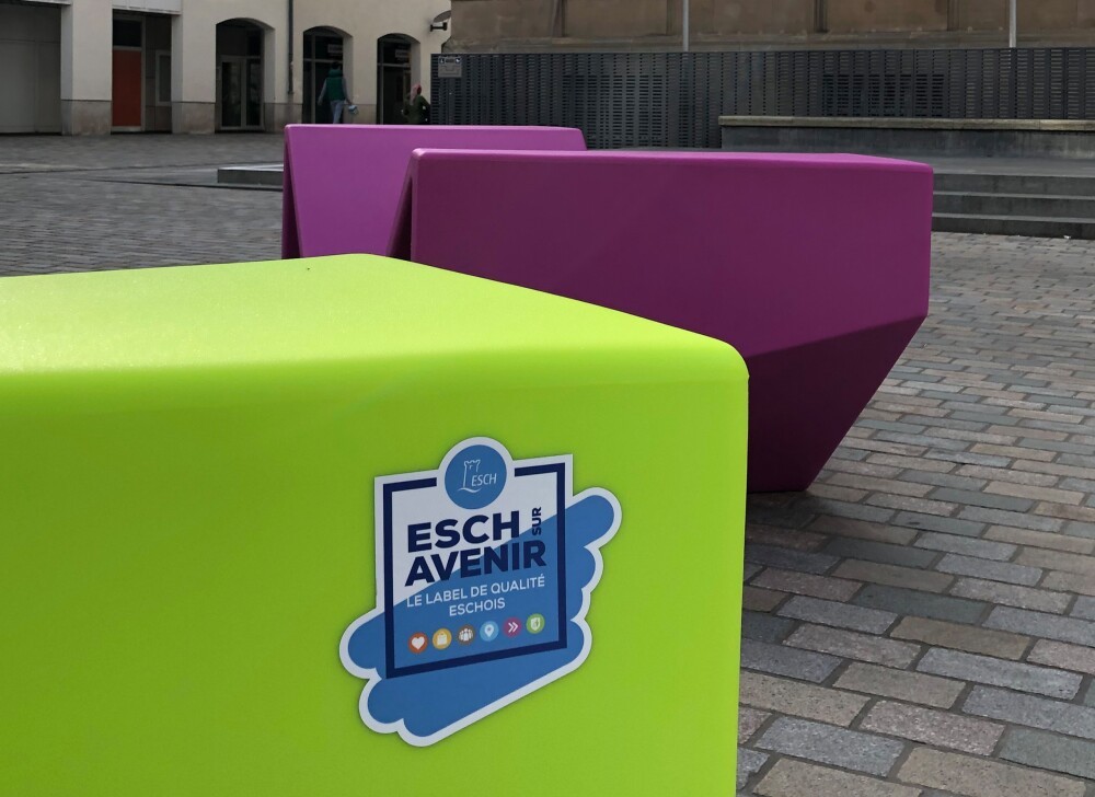 The city of Esch is ready for the sunny summer days: official inauguration of Enzo and Twins seating furniture