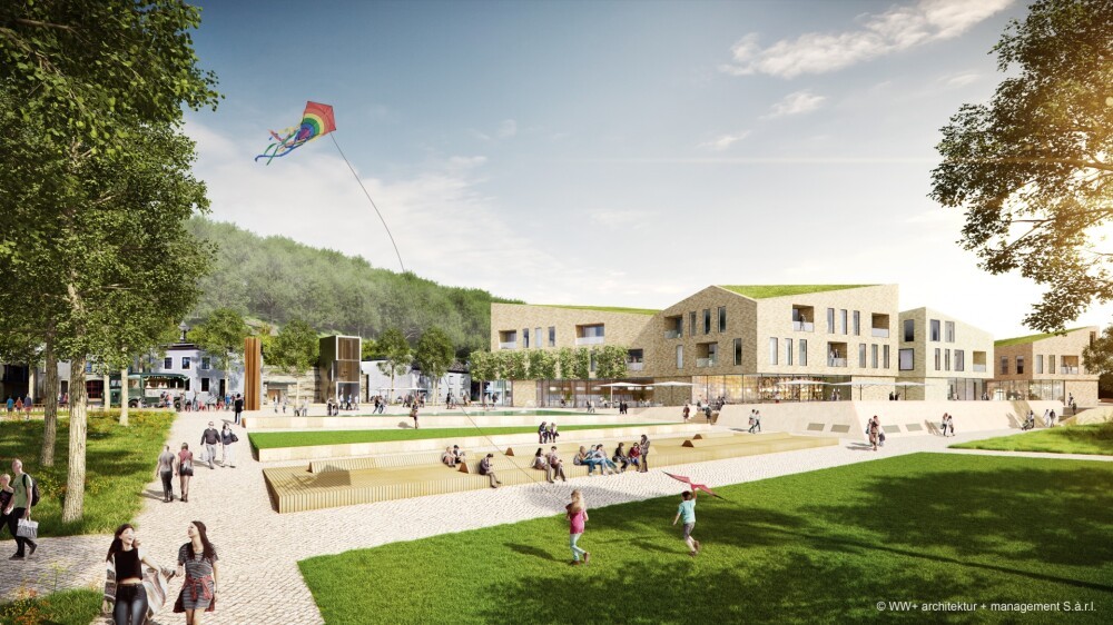Urban development ideas contest to redesign the "New Center of Hesperangee", Place Paul Jomé, Hesperange (LUX) - 1st Prize