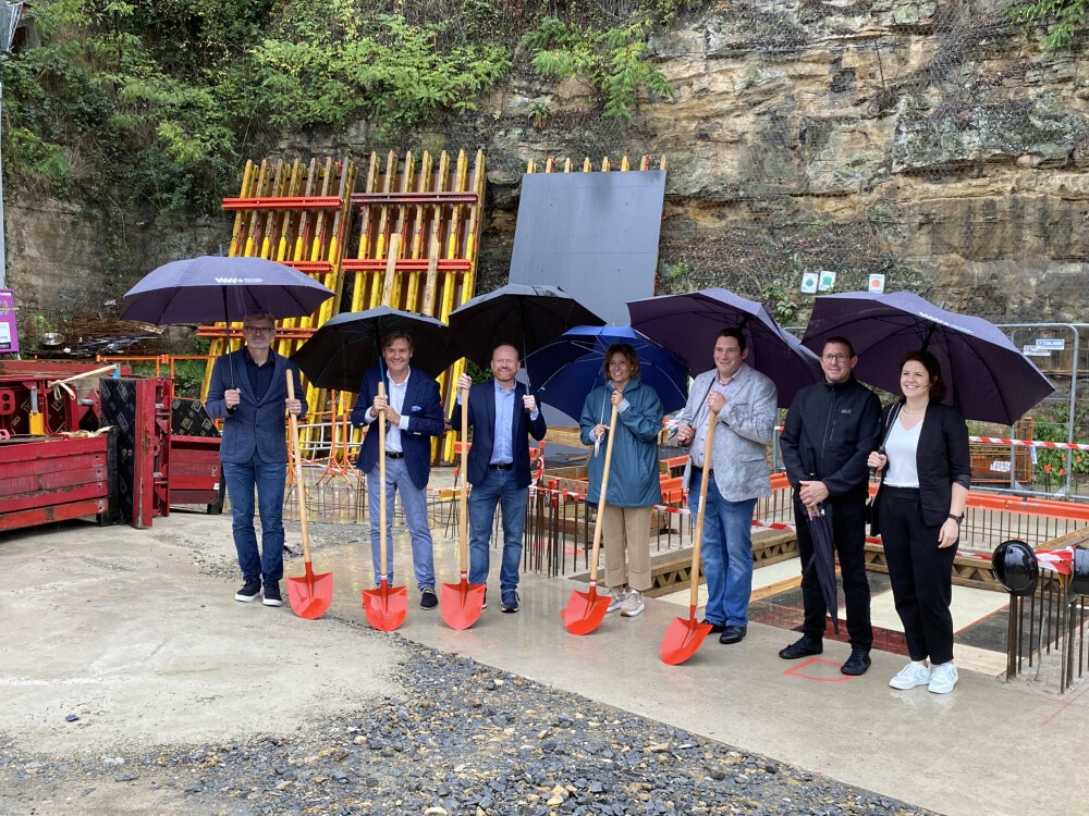 Groundbreaking ceremony for the Holleschbierg lift in Hesperange (LUX)