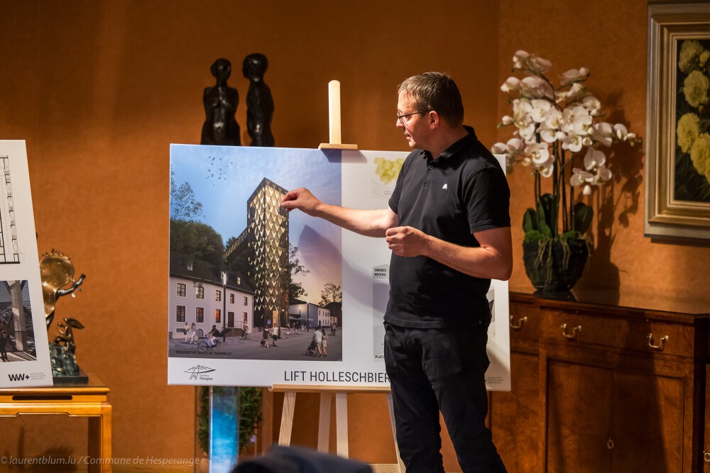Groundbreaking ceremony for the Holleschbierg lift in Hesperange (LUX)
