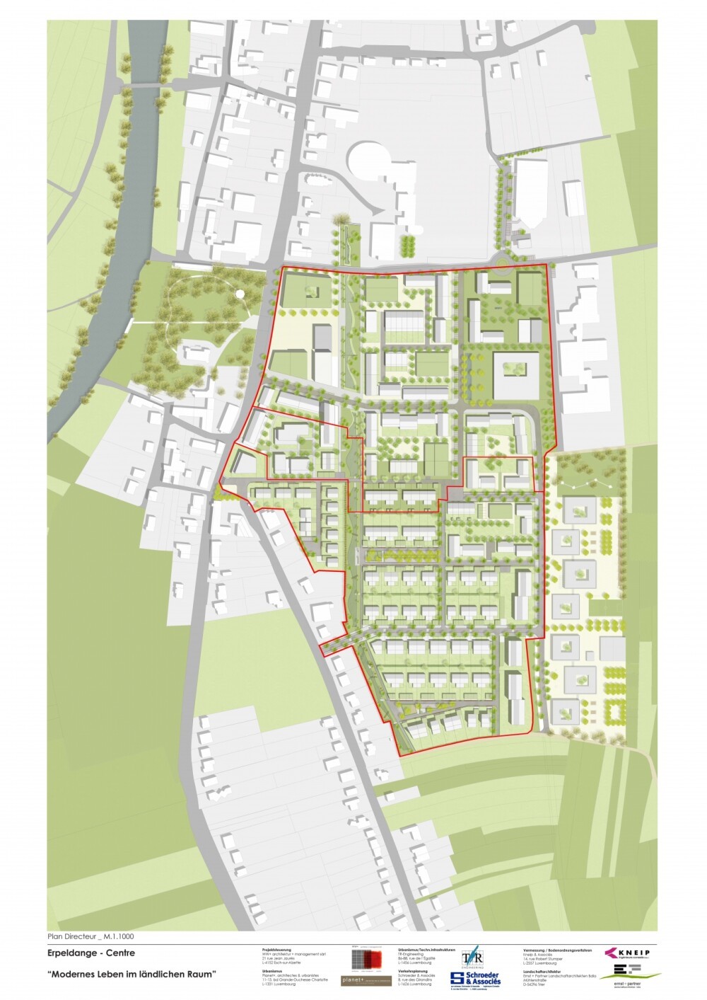 Development town center Erpeldange-sur-Sûre (LUX)