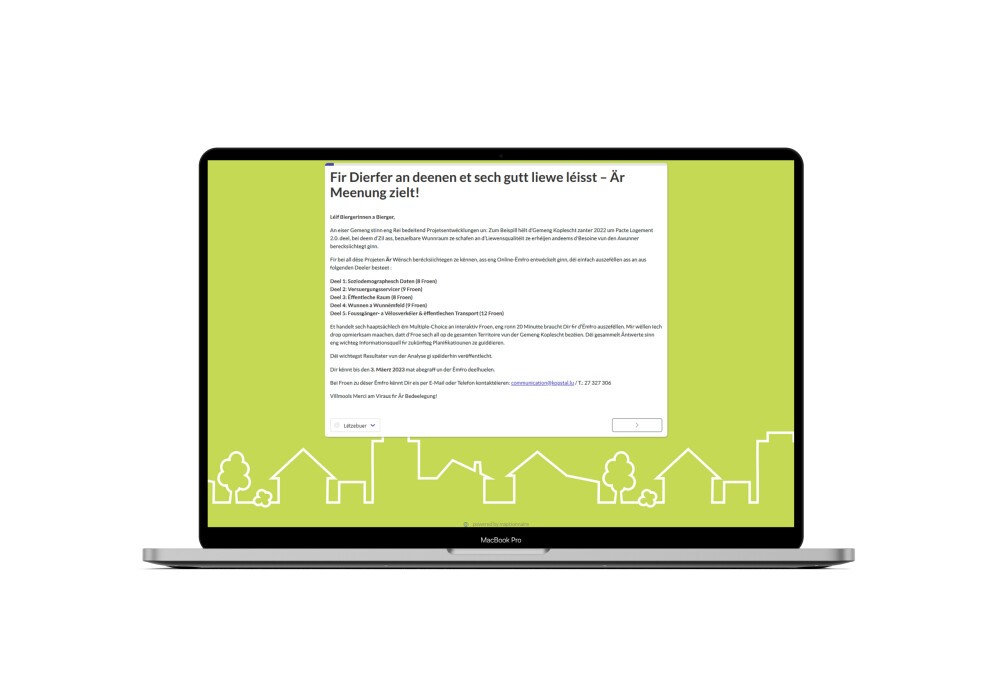 Citizens' workshops Bridel town centre and online participation, Kopstal (LUX)