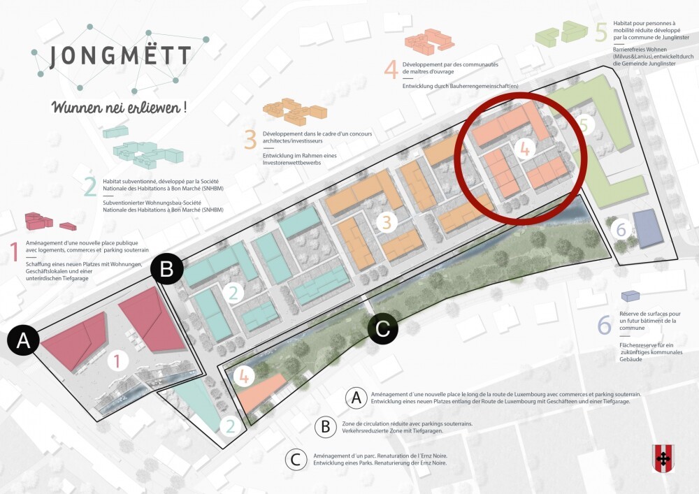 Joint building venture 'JongMëtt' Junglinster (LUX)